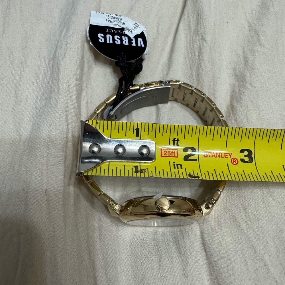 NWT Versus Versace Gold Watch with Black and Gold Dial - Picture 6 of 6